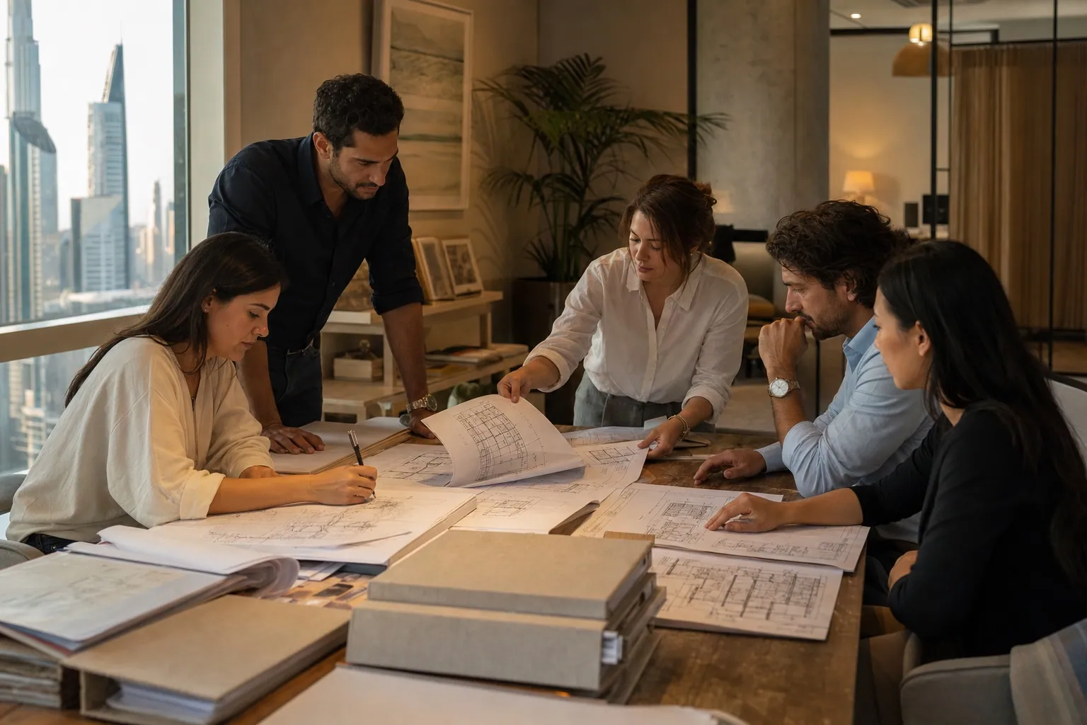 The FitOutPermits.ae approvals team at the Halo office in Al Quoz, Dubai