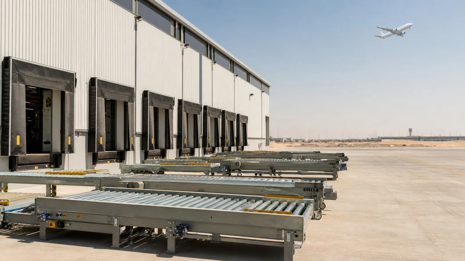 Modern logistics facility fit-out near Al Maktoum International Airport in Dubai South